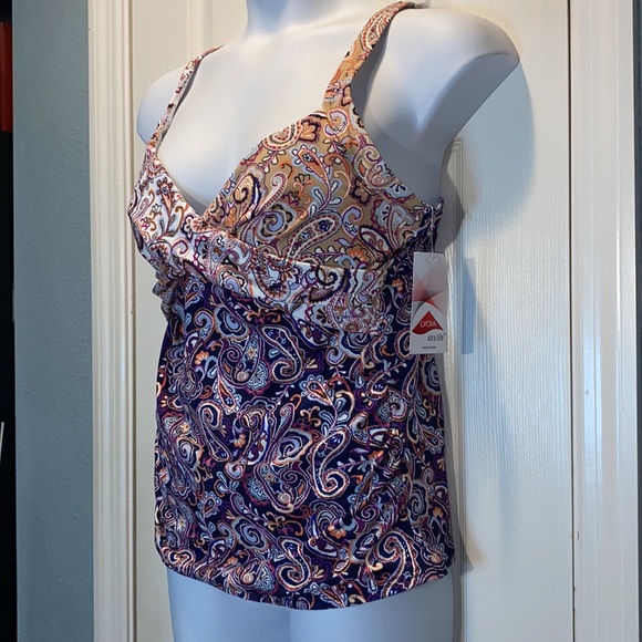 Lands End Bathing suit Tankini NEW WITH TAGS size 14 DD - Picture 3 of 10